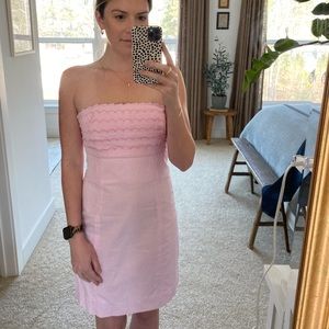 Lilly Pulitzer Gingham Shift Dress with Scalloped Bodice